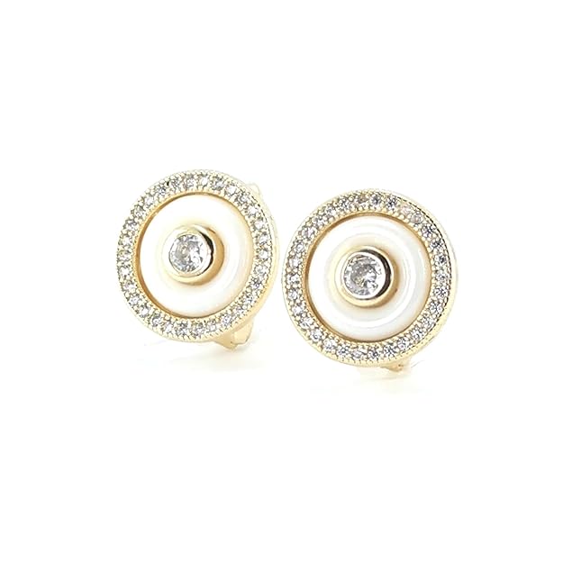 SILVER GOLD DESIGNER EARRING