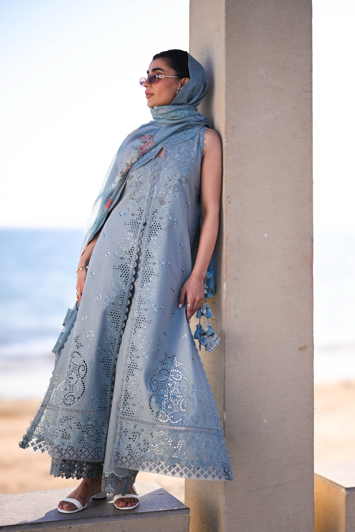 ZAIB LUXURY LAWN '25 - OCEAN MIST